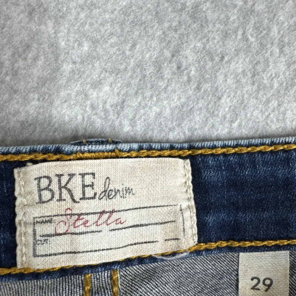 BKE Buckle Jeans Womens 29x24 (31x24) Blue Denim Crop Stella Low Rise Straight
